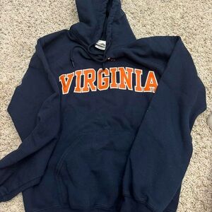 Navy Hoodie with Virginia Print